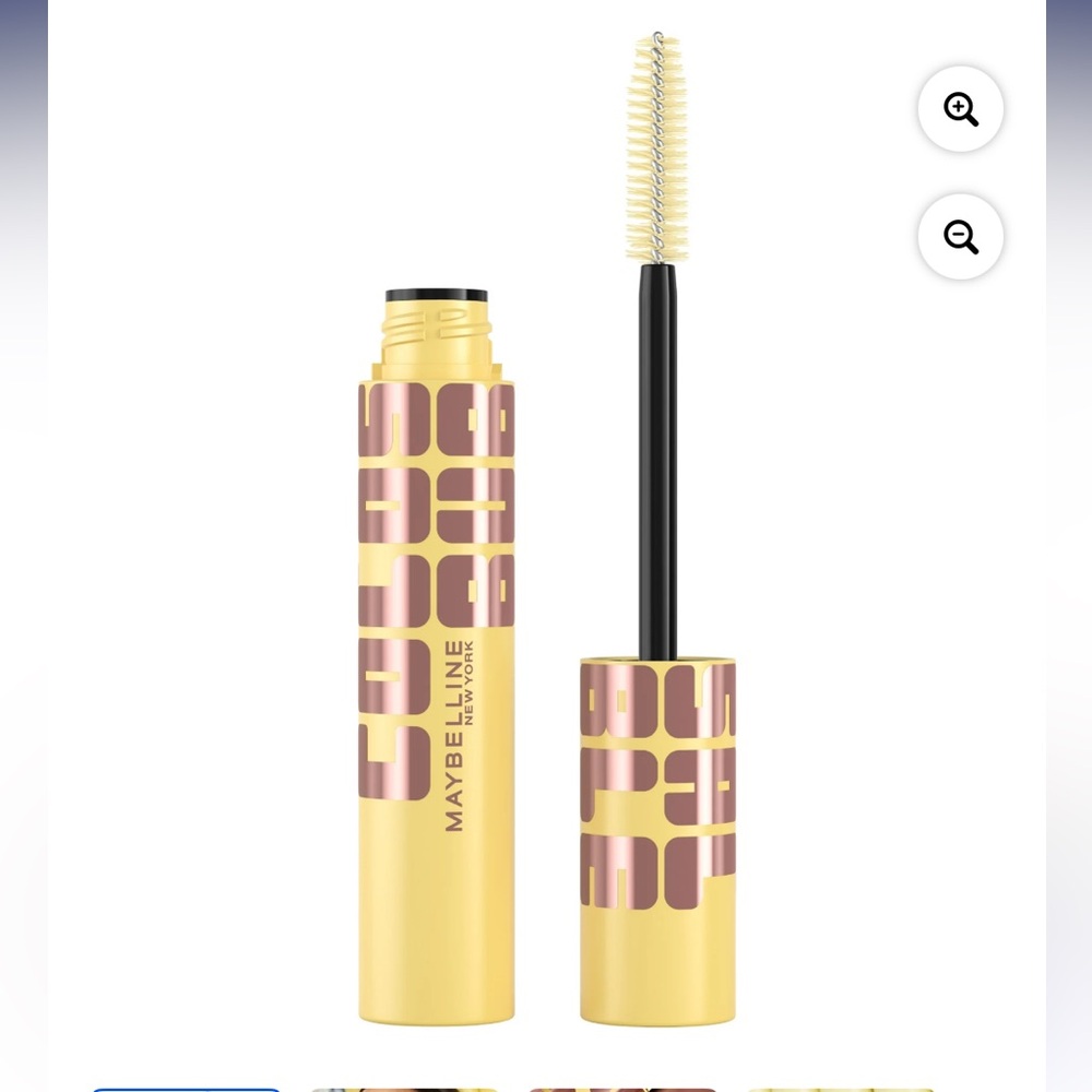 Maybelline Colossal Bubble Washable Mascara Makeup,High Intensity,blackest black